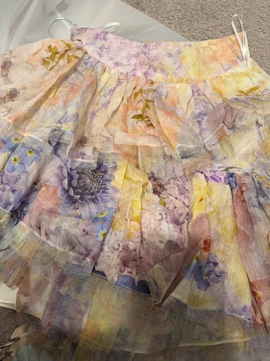 Zimmermann Dresses & Skirts - Zimmermann Pastel Floral Mini Dress in Lavender, Yellow, Pink